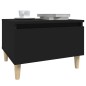 vidaXL Mesa auxiliar de madera contrachapada negro 50x46x35 cm vidaXL Mesa auxiliar de madera contrachapada negro 50x46x35 cm