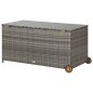 vidaXL Caja almacenaje jardín ratán sintético gris claro 120x65x61 cm vidaXL Caja almacenaje jardín ratán sintético gris claro 120x65x61 cm