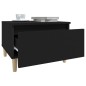 vidaXL Mesa auxiliar de madera contrachapada negro 50x46x35 cm vidaXL Mesa auxiliar de madera contrachapada negro 50x46x35 cm