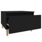 vidaXL Mesa auxiliar de madera contrachapada negro 50x46x35 cm vidaXL Mesa auxiliar de madera contrachapada negro 50x46x35 cm
