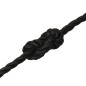vidaXL Cuerda de trabajo polipropileno negro 10 mm 100 m