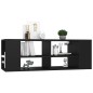 vidaXL Mueble de pared para TV madera contrachapada negro 102x35x35 cm vidaXL Mueble de pared para TV madera contrachapada negro 102x35x35 cm