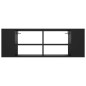vidaXL Mueble de pared para TV madera contrachapada negro 102x35x35 cm vidaXL Mueble de pared para TV madera contrachapada negro 102x35x35 cm