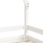 vidaXL Estructura de cama para niños madera de pino blanco 80x200 cm