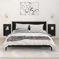 vidaXL Estantes mesitas de pared 2 uds madera maciza de pino negro vidaXL Estantes mesitas de pared 2 uds madera maciza de pino negro