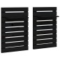 vidaXL Estantes mesitas de pared 2 uds madera maciza de pino negro vidaXL Estantes mesitas de pared 2 uds madera maciza de pino negro