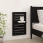 vidaXL Estantes mesitas de pared 2 uds madera maciza de pino negro vidaXL Estantes mesitas de pared 2 uds madera maciza de pino negro