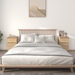vidaXL Mesitas de noche 2 uds color roble sonoma 40x35x70 cm