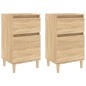 vidaXL Mesitas de noche 2 uds color roble sonoma 40x35x70 cm vidaXL Mesitas de noche 2 uds color roble sonoma 40x35x70 cm