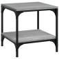 vidaXL Mesa auxiliar de madera contrachapada gris Sonoma 40x40x40 cm vidaXL Mesa auxiliar de madera contrachapada gris Sonoma 40x40x40 cm