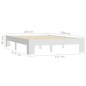 vidaXL Estructura de cama de madera maciza de pino blanco 140x200 cm vidaXL Estructura de cama de madera maciza de pino blanco 140x200 cm