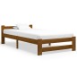 vidaXL Estructura de cama madera maciza pino marrón miel 100x200 cm vidaXL Estructura de cama madera maciza pino marrón miel 100x200 cm