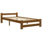 vidaXL Estructura de cama madera maciza pino marrón miel 100x200 cm vidaXL Estructura de cama madera maciza pino marrón miel 100x200 cm