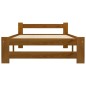 vidaXL Estructura de cama madera maciza pino marrón miel 100x200 cm vidaXL Estructura de cama madera maciza pino marrón miel 100x200 cm