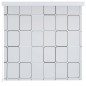 vidaXL Persiana enrollable de ducha cuadrados 100x240 cm