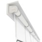 vidaXL Persiana enrollable de ducha cuadrados 100x240 cm