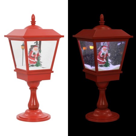vidaXL Farol de Navidad con base Papá Noel y LED 64 cm