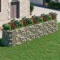 vidaXL Arriate de gaviones de hierro galvanizado 500x100x100 cm vidaXL Arriate de gaviones de hierro galvanizado 500x100x100 cm