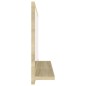 vidaXL Espejo de baño madera contrachapada color roble 60x10,5x37 cm