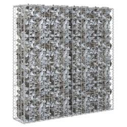 vidaXL Muro de gaviones con cubiertas acero galvanizado 80x20x100 cm