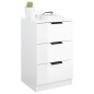vidaXL Mesitas de noche 2 uds color blanco brillante 40x36x65 cm vidaXL Mesitas de noche 2 uds color blanco brillante 40x36x65 cm