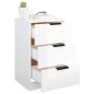 vidaXL Mesitas de noche 2 uds color blanco brillante 40x36x65 cm vidaXL Mesitas de noche 2 uds color blanco brillante 40x36x65 cm