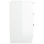 vidaXL Mesitas de noche 2 uds color blanco brillante 40x36x65 cm vidaXL Mesitas de noche 2 uds color blanco brillante 40x36x65 cm