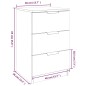 vidaXL Mesitas de noche 2 uds color blanco brillante 40x36x65 cm vidaXL Mesitas de noche 2 uds color blanco brillante 40x36x65 cm