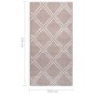 vidaXL Alfombra de exterior PP marrón 160x230 cm vidaXL Alfombra de exterior PP marrón 160x230 cm