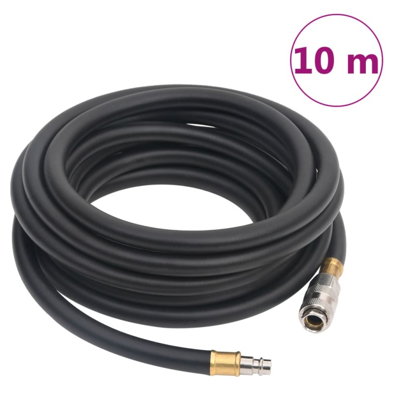 vidaXL Manguera de aire híbrida caucho y PVC negro 15 mm 10 m vidaXL Manguera de aire híbrida caucho y PVC negro 15 mm 10 m