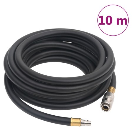 vidaXL Manguera de aire híbrida caucho y PVC negro 15 mm 10 m