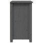 vidaXL Mesita de noche madera maciza de pino gris 40x35x61,5 cm vidaXL Mesita de noche madera maciza de pino gris 40x35x61,5 cm