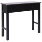 vidaXL Mesa consola de madera negra 90x30x77 cm vidaXL Mesa consola de madera negra 90x30x77 cm