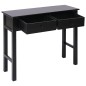 vidaXL Mesa consola de madera negra 90x30x77 cm vidaXL Mesa consola de madera negra 90x30x77 cm