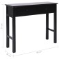 vidaXL Mesa consola de madera negra 90x30x77 cm vidaXL Mesa consola de madera negra 90x30x77 cm