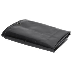 vidaXL Lona 650 g/m² 6x8 m negro
