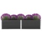 vidaXL Arriate de WPC gris 250x100x54 cm