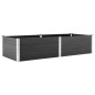vidaXL Arriate de WPC gris 250x100x54 cm