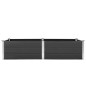 vidaXL Arriate de WPC gris 250x100x54 cm