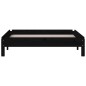 vidaXL Cama apilable de madera pino maciza negro 90x190 cm vidaXL Cama apilable de madera pino maciza negro 90x190 cm