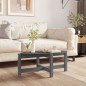 vidaXL Mesa de centro de madera maciza de pino gris 87x48x35 cm vidaXL Mesa de centro de madera maciza de pino gris 87x48x35 cm