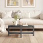 vidaXL Mesa de centro de madera maciza de pino gris 87x48x35 cm vidaXL Mesa de centro de madera maciza de pino gris 87x48x35 cm