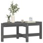 vidaXL Mesa de centro de madera maciza de pino gris 87x48x35 cm vidaXL Mesa de centro de madera maciza de pino gris 87x48x35 cm