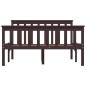 vidaXL Estructura de cama madera maciza pino marrón oscuro 120x200 cm vidaXL Estructura de cama madera maciza pino marrón oscuro 120x200 cm