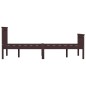 vidaXL Estructura de cama madera maciza pino marrón oscuro 120x200 cm vidaXL Estructura de cama madera maciza pino marrón oscuro 120x200 cm