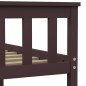 vidaXL Estructura de cama madera maciza pino marrón oscuro 120x200 cm vidaXL Estructura de cama madera maciza pino marrón oscuro 120x200 cm