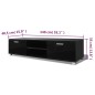 vidaXL Mueble de TV negro brillo 140x40,5x35 cm vidaXL Mueble de TV negro brillo 140x40,5x35 cm