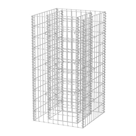 vidaXL Arriate de gaviones de acero 50x50x100 cm