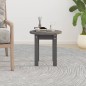 vidaXL Mesa de centro de madera maciza de pino gris Ø35x35 cm