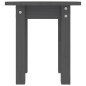 vidaXL Mesa de centro de madera maciza de pino gris Ø35x35 cm